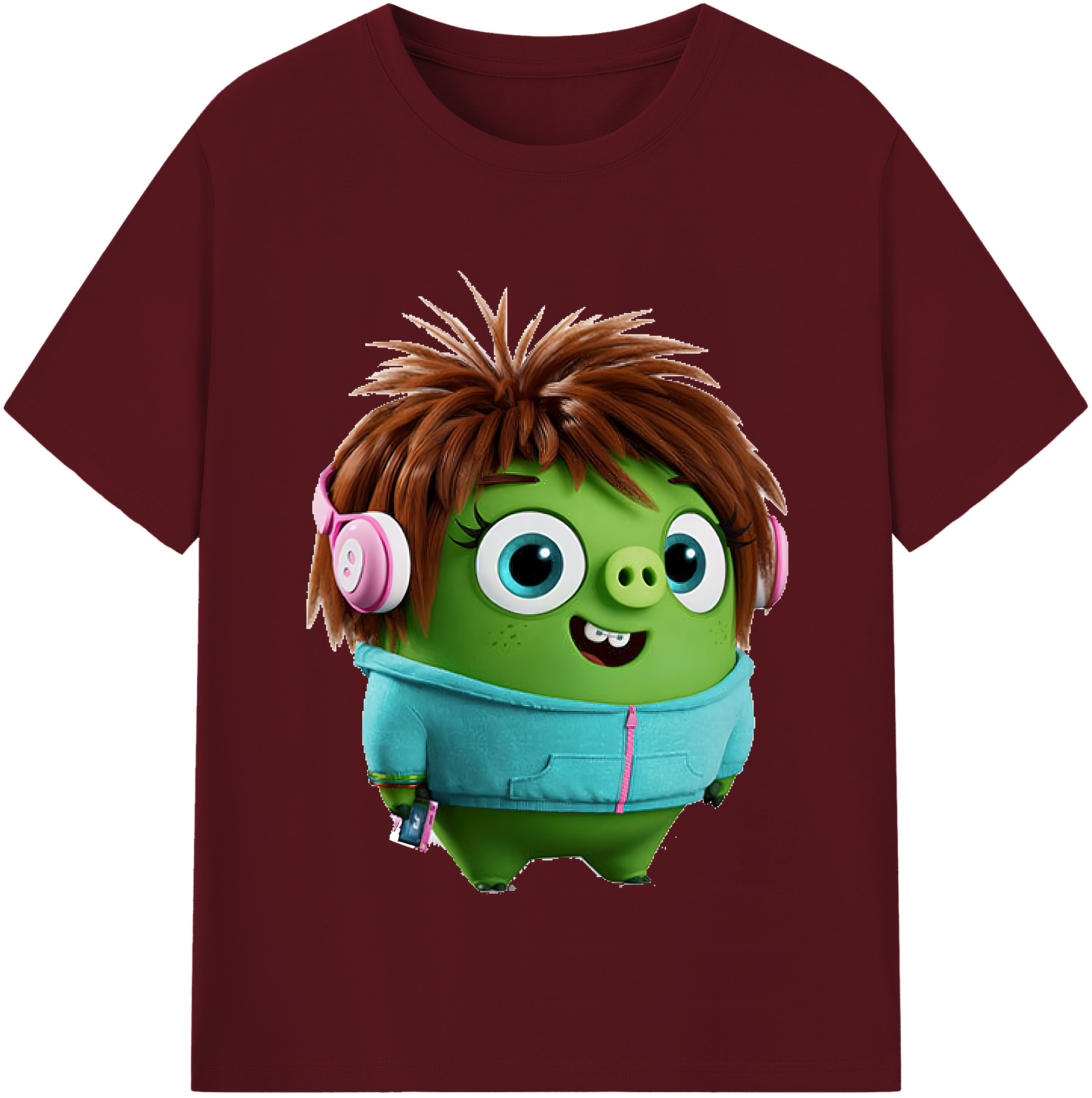 （画像用） Angry Birds アングリーバード 綿100％半袖Tシャツ（フロントプリント）